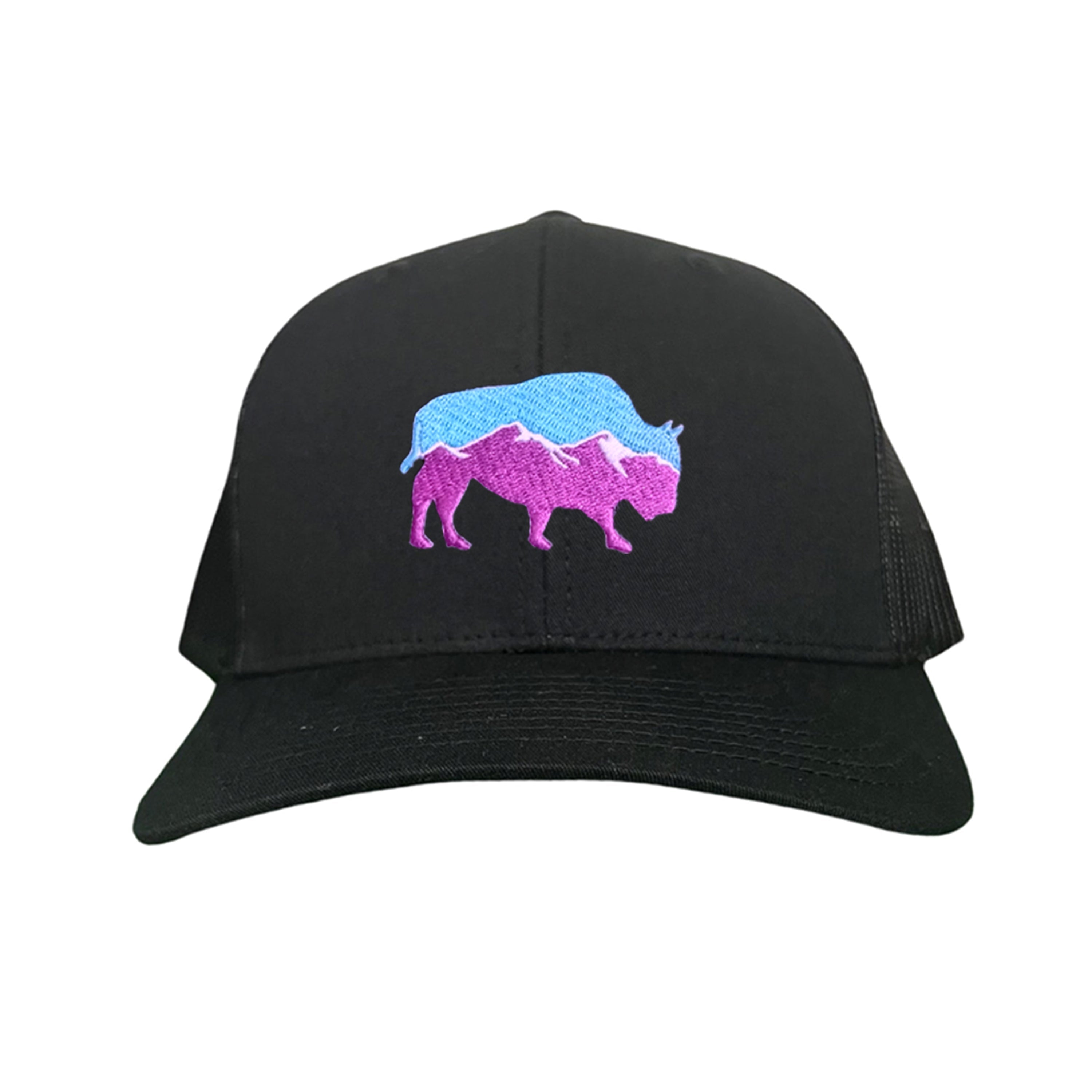 Mountain Bison Patch Outdoor Casual Baseball Hat