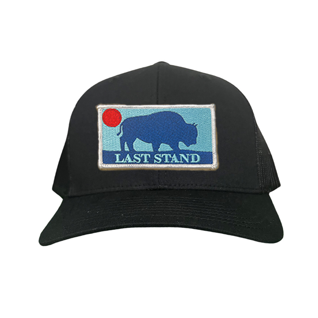 Bison Sunset Baseball Cap - Mountain Outdoors Snapback Hat