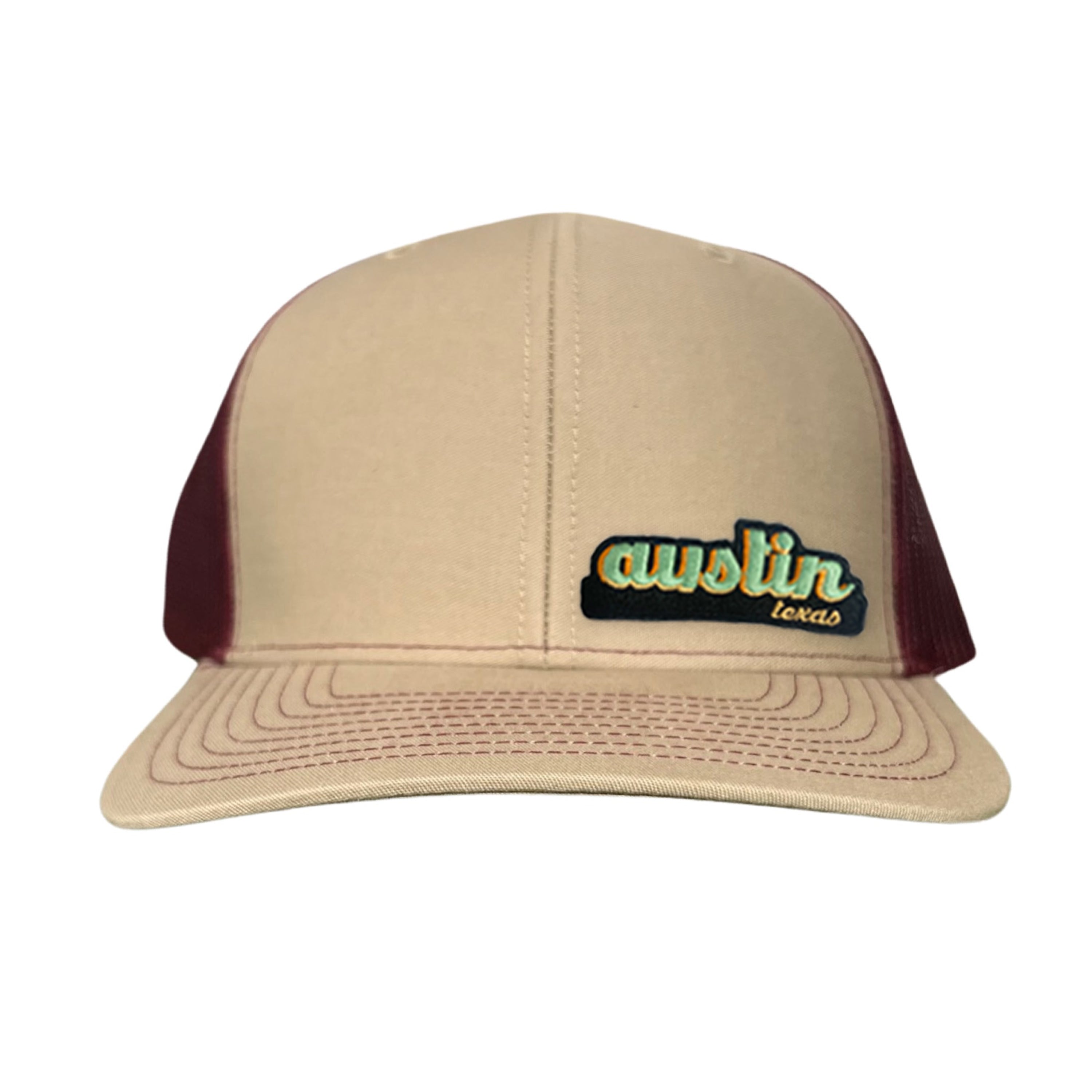 Last Stand Austin Texas Cut Out Patch Trucker Hat