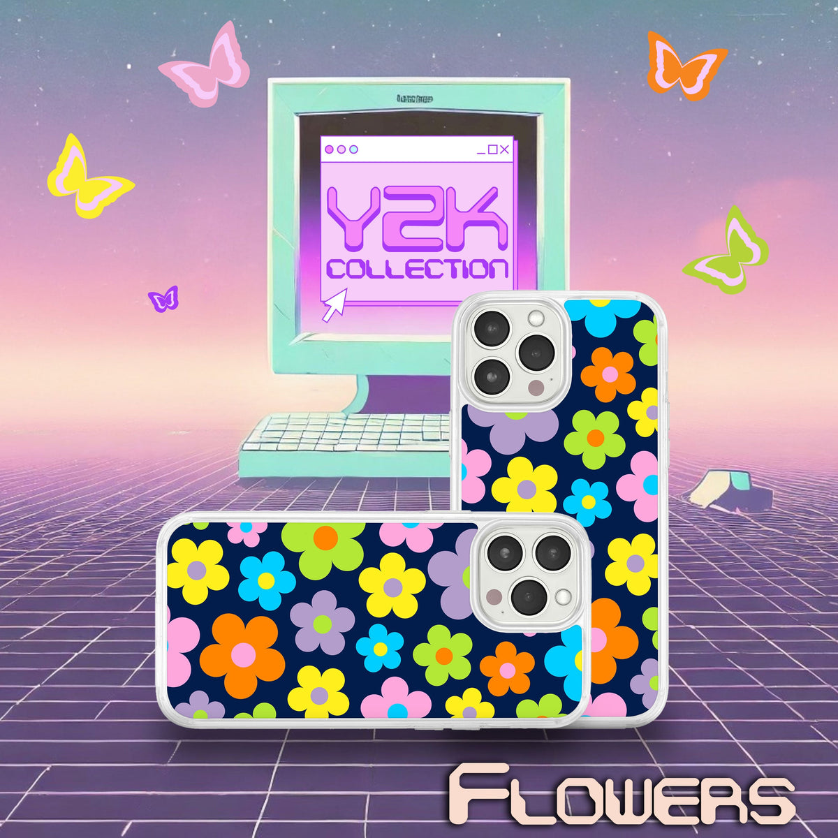 Y2K Aesthetic MagSafe iPhone 14 Pro Max Protective Case