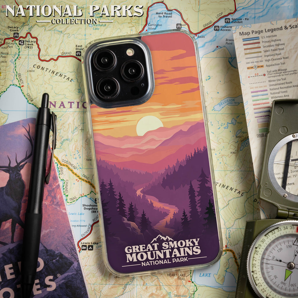 National Parks Great Smoky Mountains HD Apple iPhone 12 Series Mag-Safe Phone Case