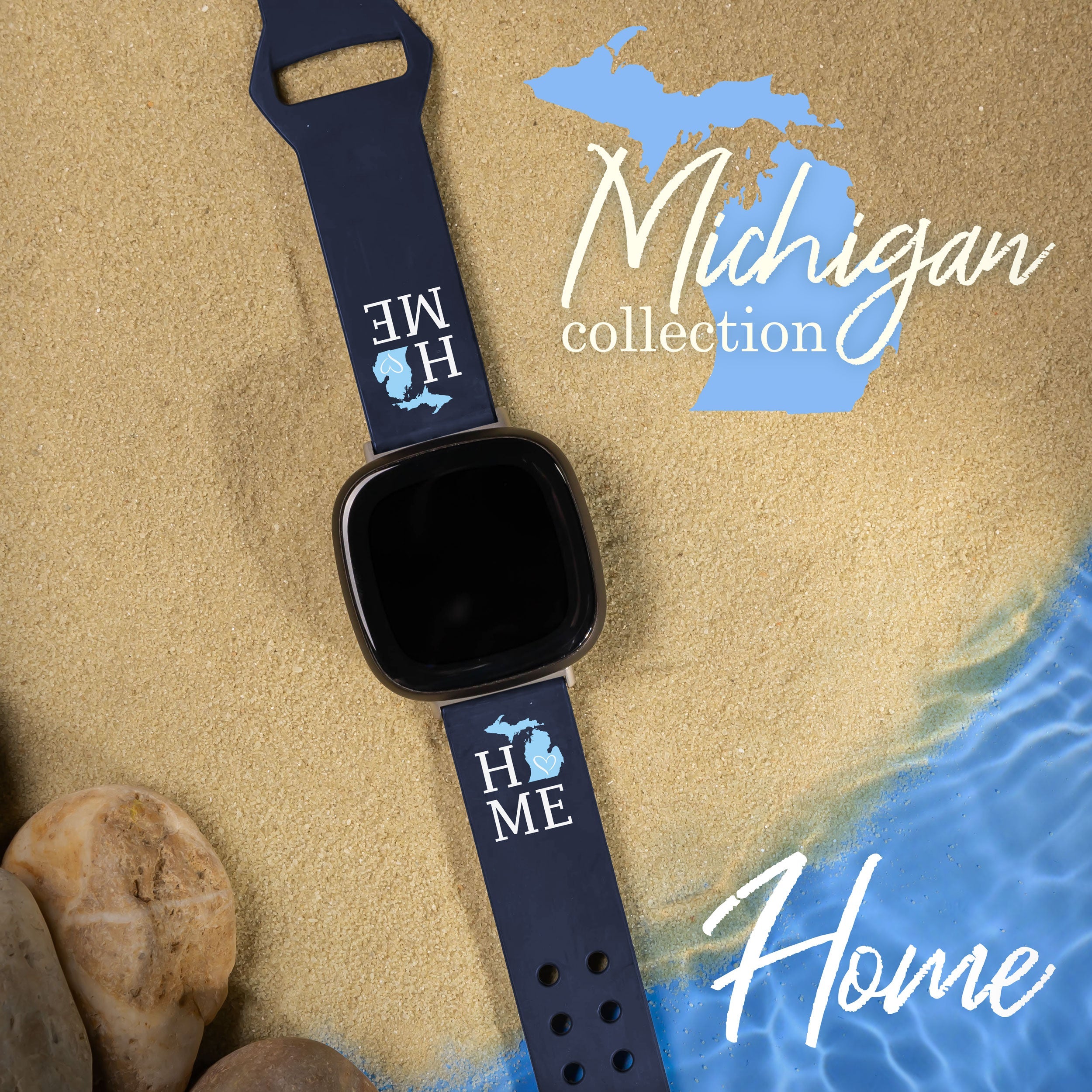 Michigan HD Fitbit Versa 3 & Sense 1 Watch Band