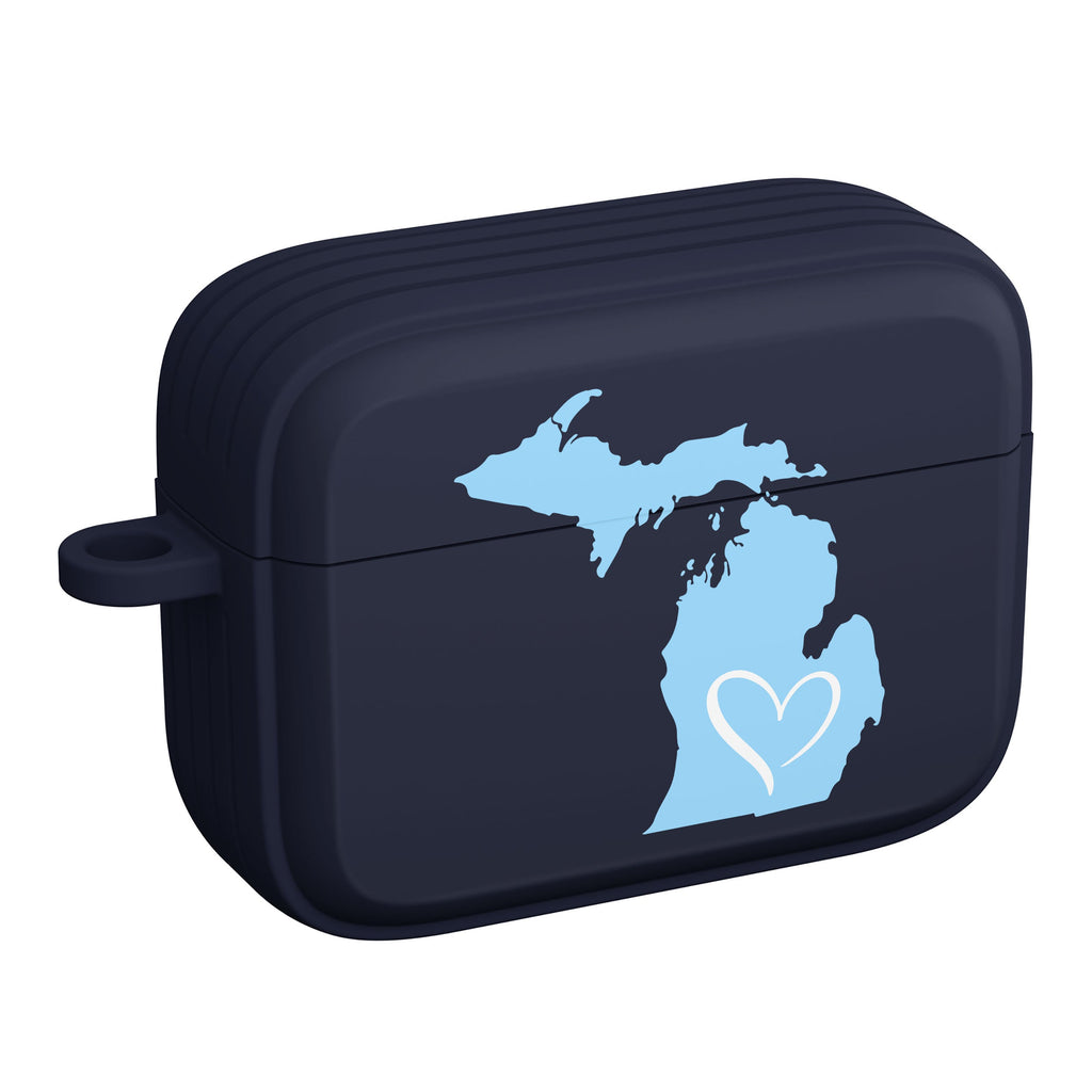 Michigan State Map Case for Apple AirPods Pro 1 and 2 Covers