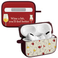 Wine, Beer & Booze AirPods Pro 1 & 2 Protective Case with Carabiner