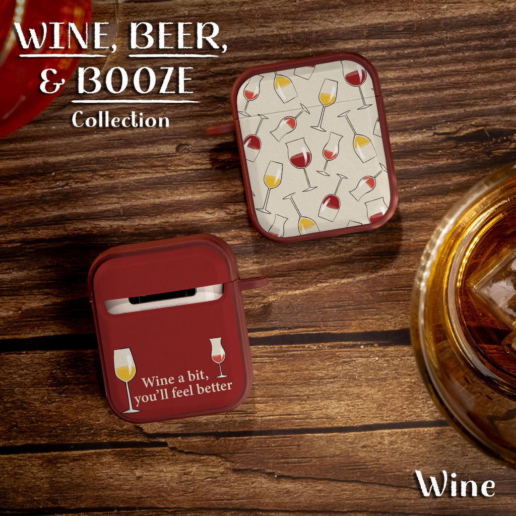 Wine Beer Booze HDX Protective Case for Apple AirPods Gen 1 2