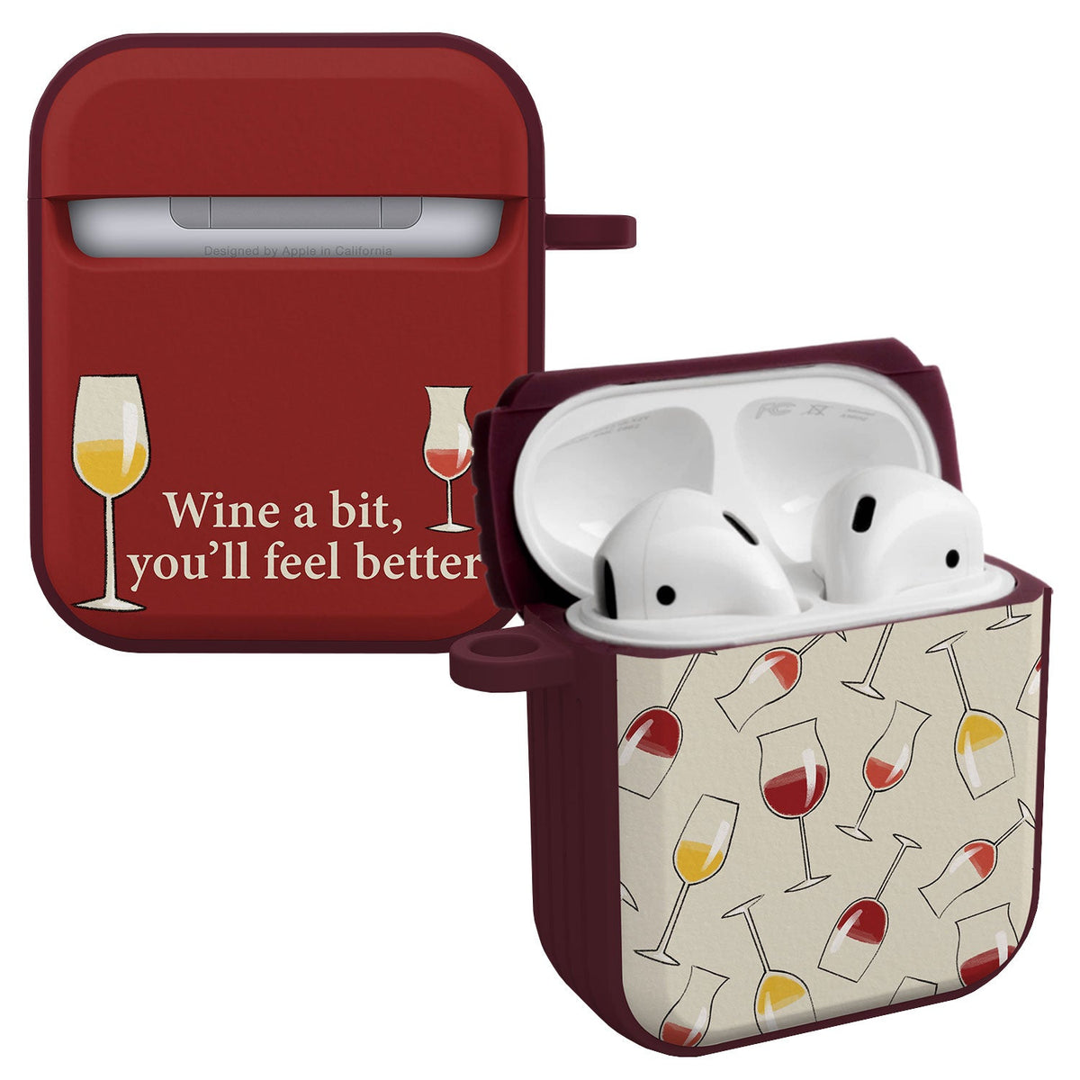 Wine Beer Booze HDX Protective Case for Apple AirPods Gen 1 2