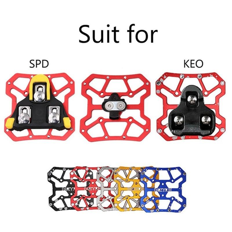Universal Aluminum Alloy Bicycle Clipless Pedal Platform Adapters