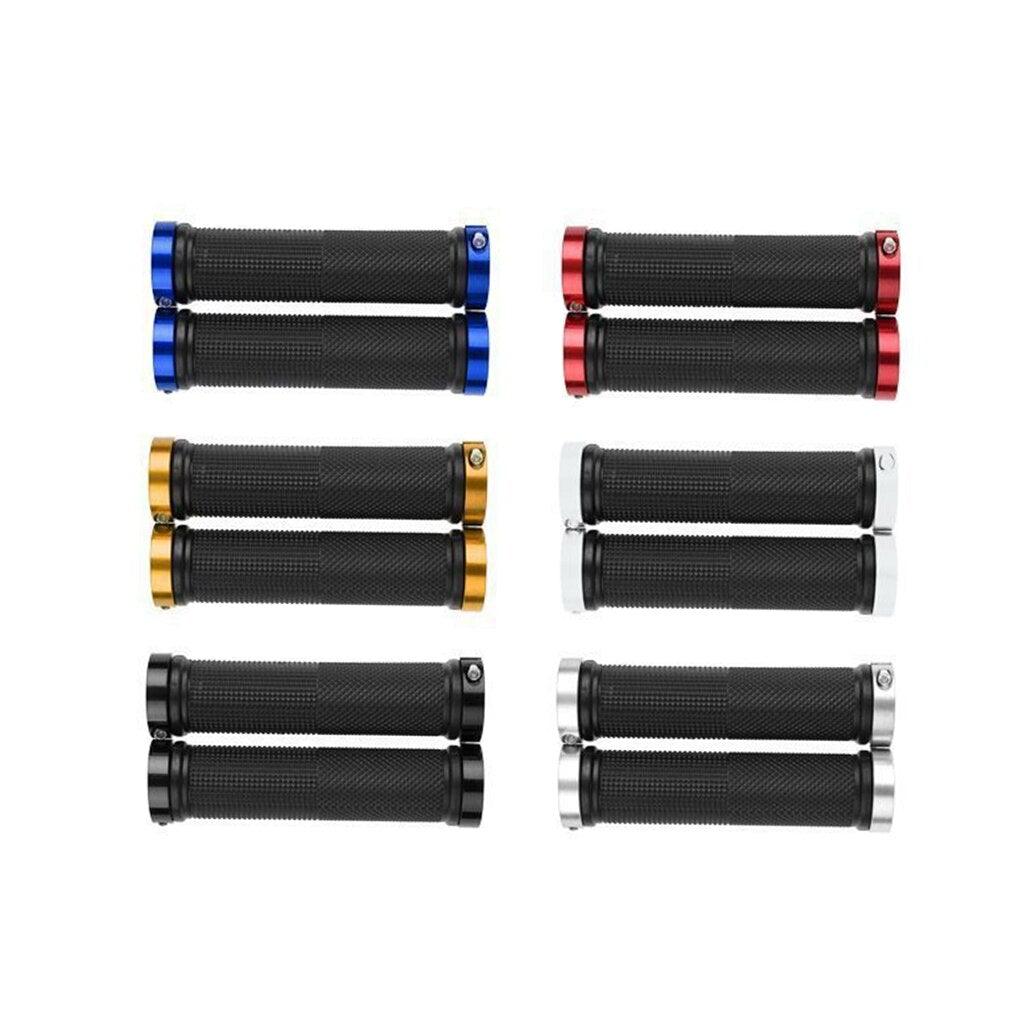 Ergonomic Anti-Skid Rubber Bike Handlebar Grips with Lock-On