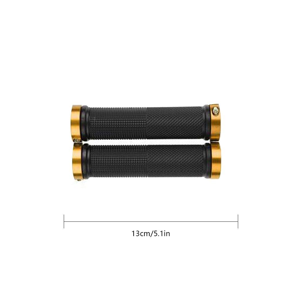 Ergonomic Anti-Skid Rubber Bike Handlebar Grips with Lock-On