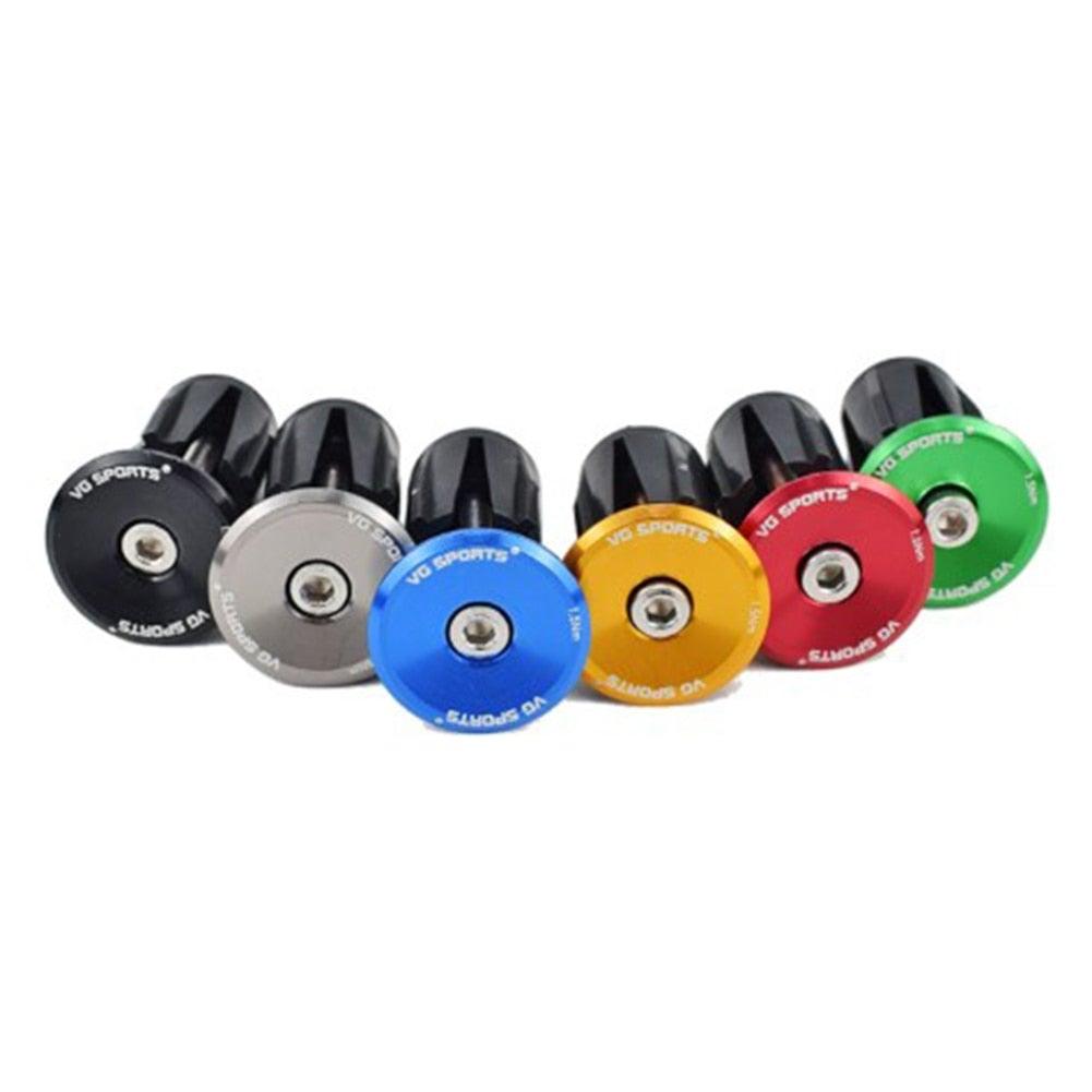 Aluminum Road Bike Handlebar End Plugs - Durable Locking Caps