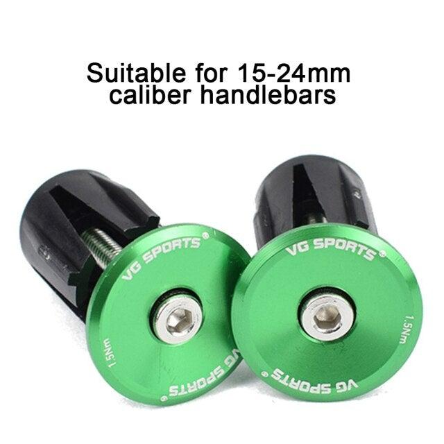 Aluminum Road Bike Handlebar End Plugs - Durable Locking Caps