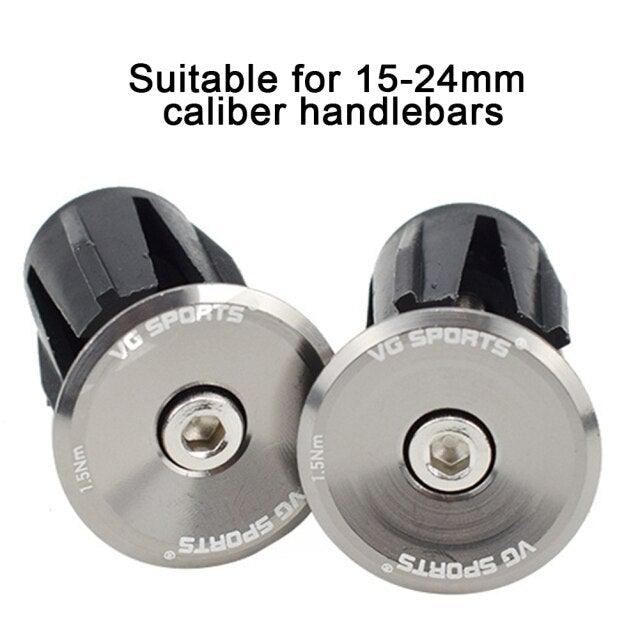 Aluminum Road Bike Handlebar End Plugs - Durable Locking Caps