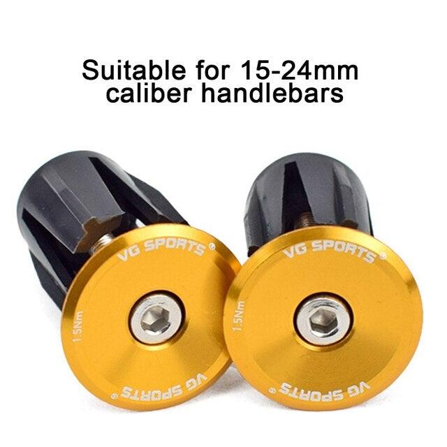 Aluminum Road Bike Handlebar End Plugs - Durable Locking Caps