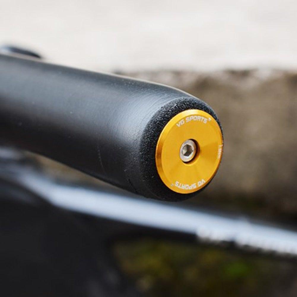 Aluminum Road Bike Handlebar End Plugs - Durable Locking Caps