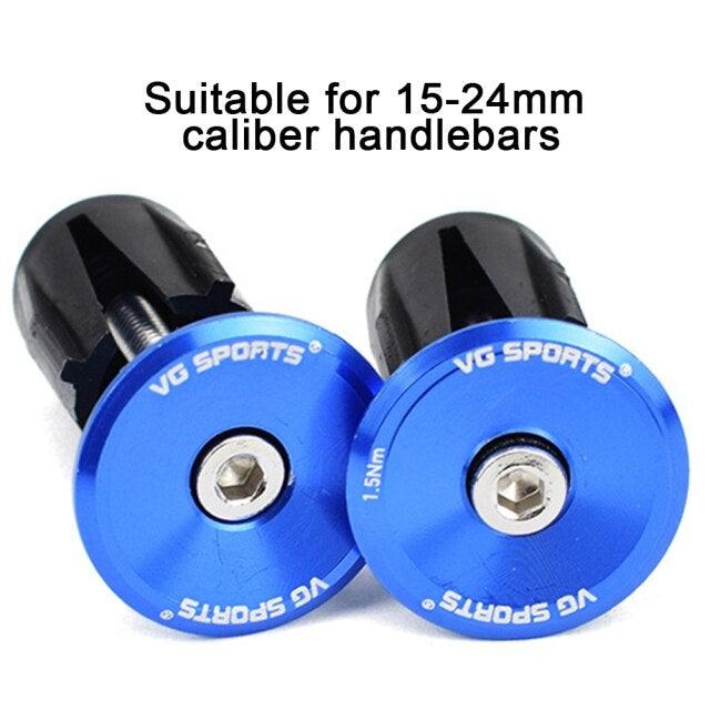 Aluminum Road Bike Handlebar End Plugs - Durable Locking Caps