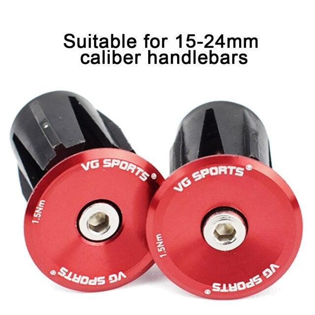 Aluminum Road Bike Handlebar End Plugs - Durable Locking Caps