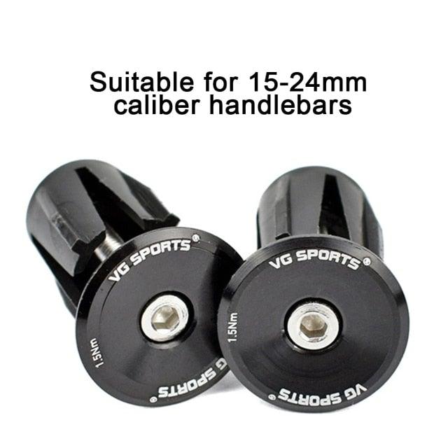 Aluminum Road Bike Handlebar End Plugs - Durable Locking Caps