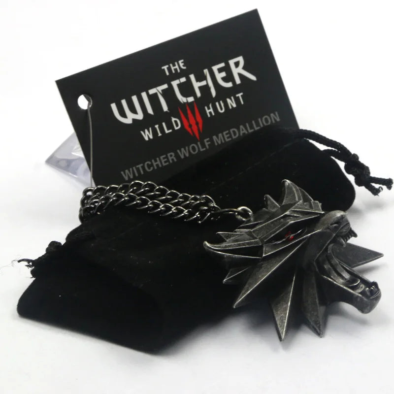 Witcher 3 Wild Hunt Wolf Head Medallion Necklace for Fans - Image 4