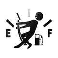 Holographic Fuel Gauge Reflective Vinyl Car Sticker Decal