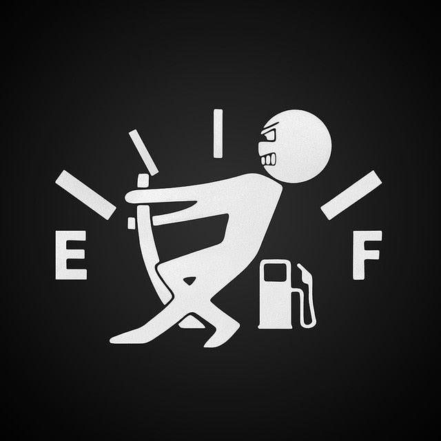 Holographic Fuel Gauge Reflective Vinyl Car Sticker Decal