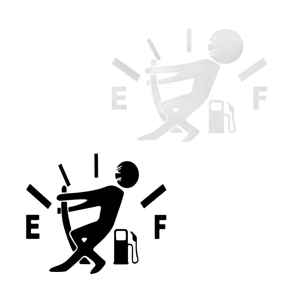 Holographic Fuel Gauge Reflective Vinyl Car Sticker Decal