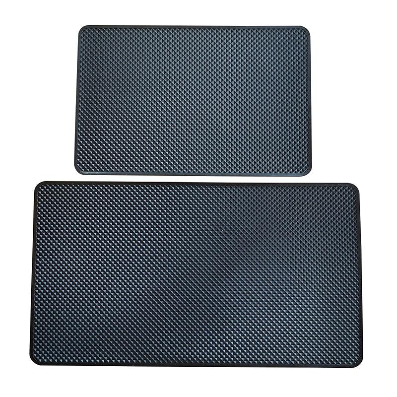 Minimalist Black Non-Slip Car Dashboard Mat & Phone Grip Pad