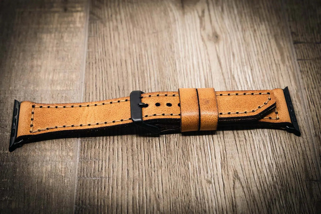 Apple Watch Leather Band - Saddle Tan