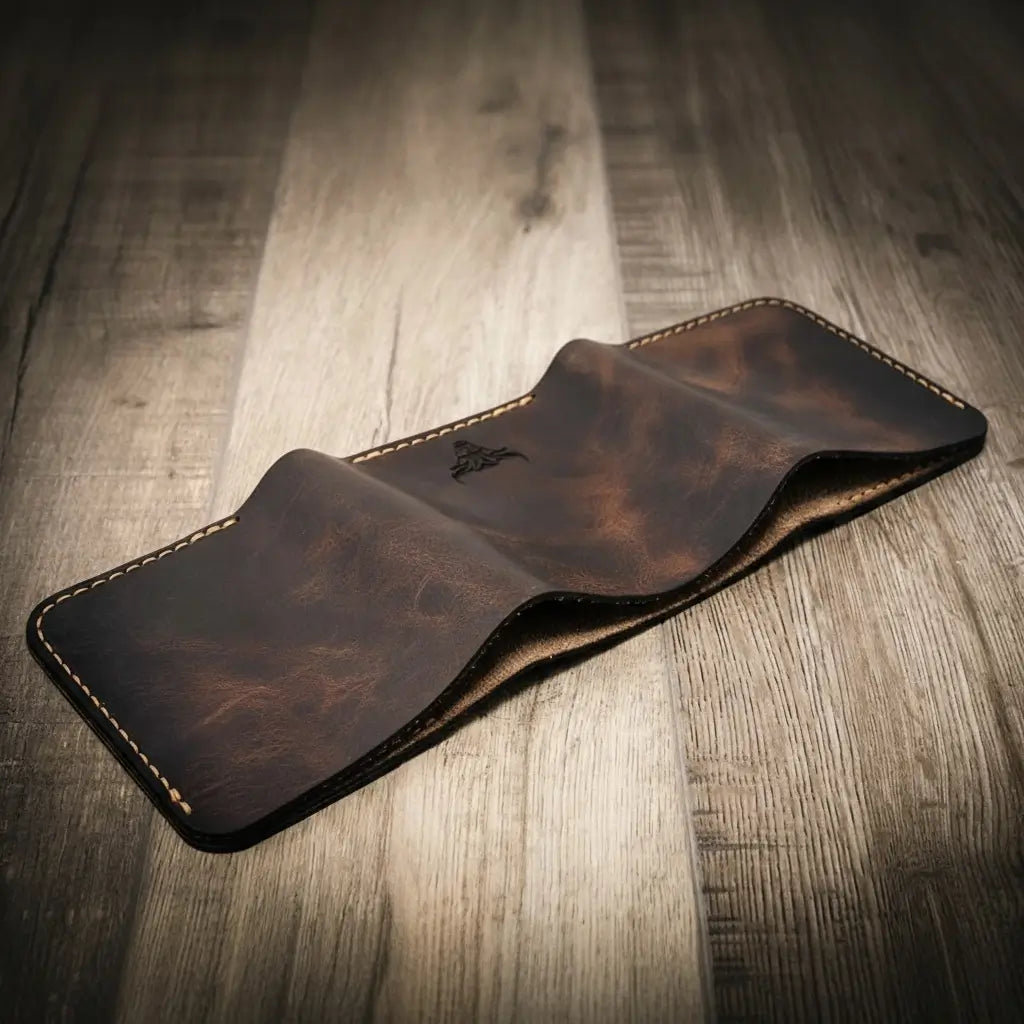 The Trinity Trifold Wallet - Walnut Brown
