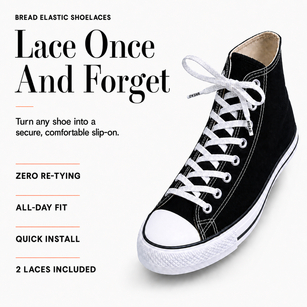 Sparkly Flat Bread Laces