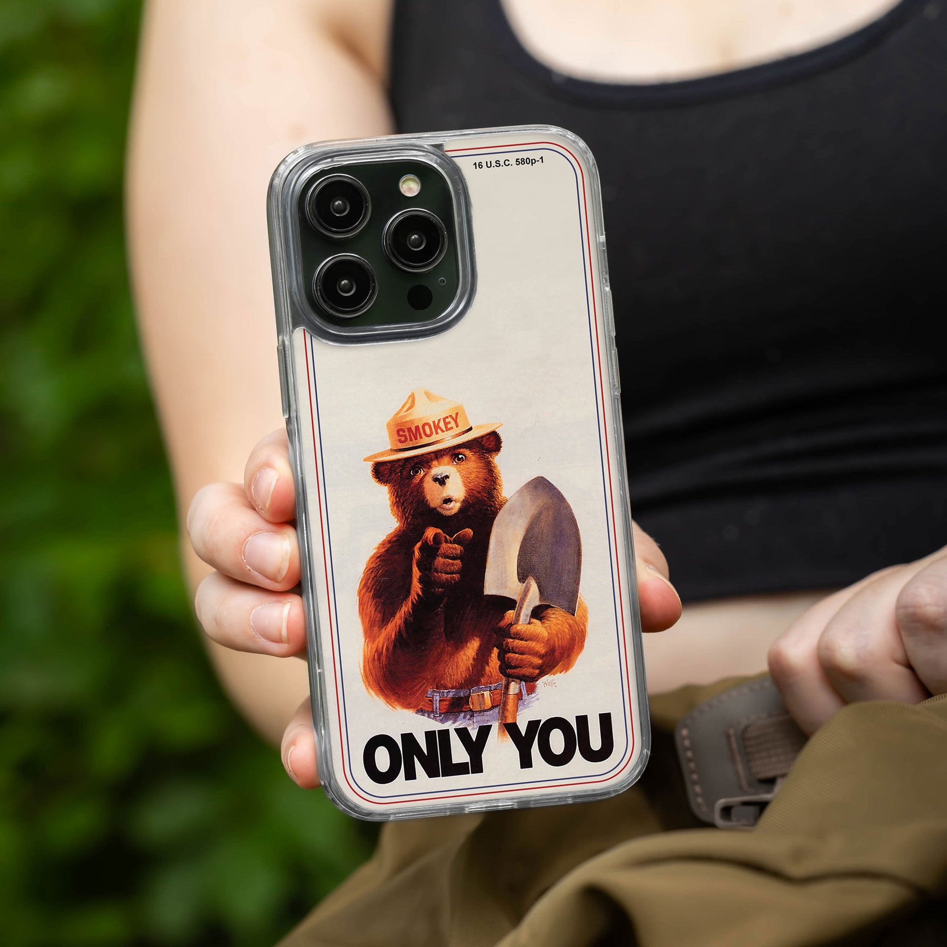 Smokey Bear Classic HD Apple iPhone 13 Series Mag-Safe Phone Case