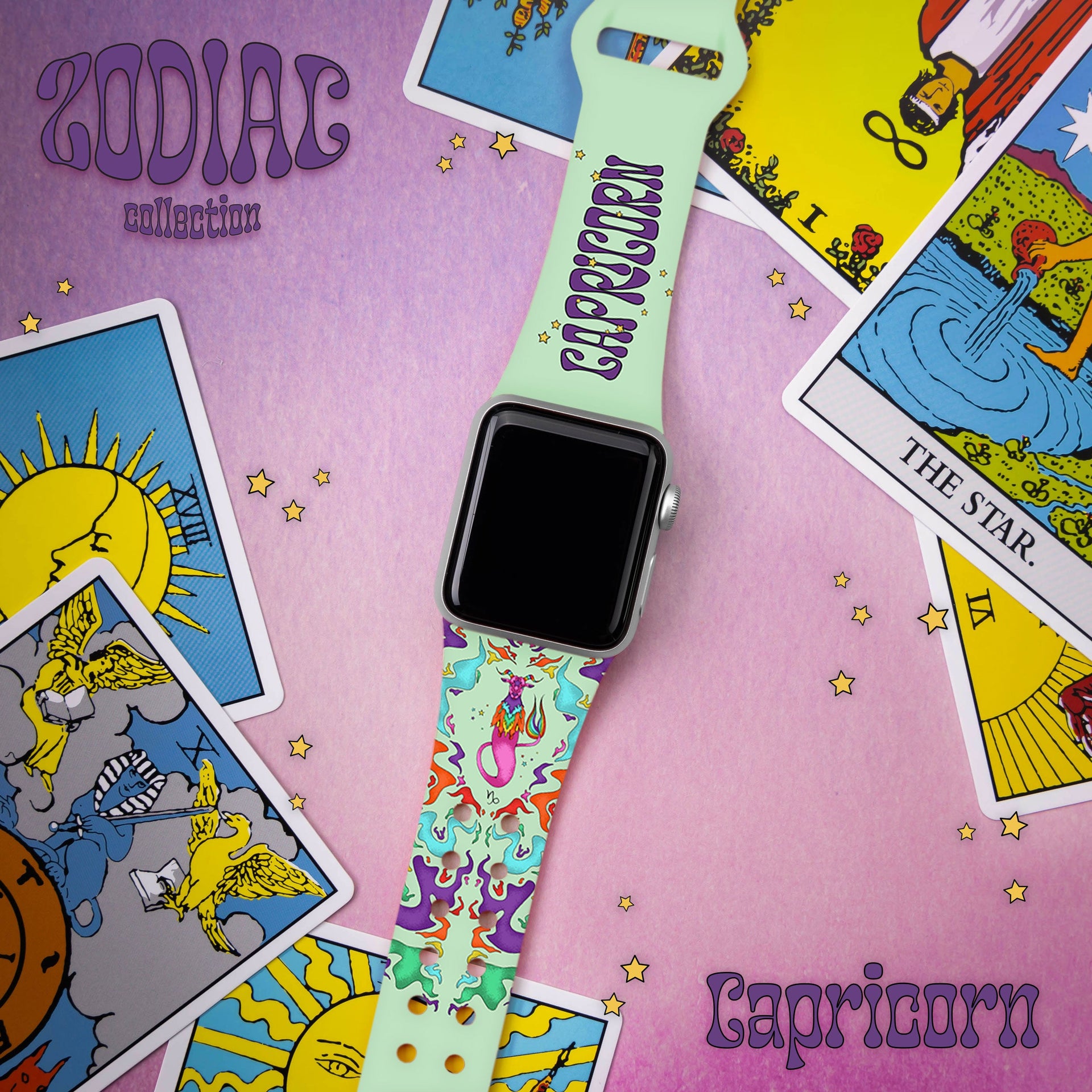 Zodiac Collection HD Apple Watch Band with Psychedelic Art