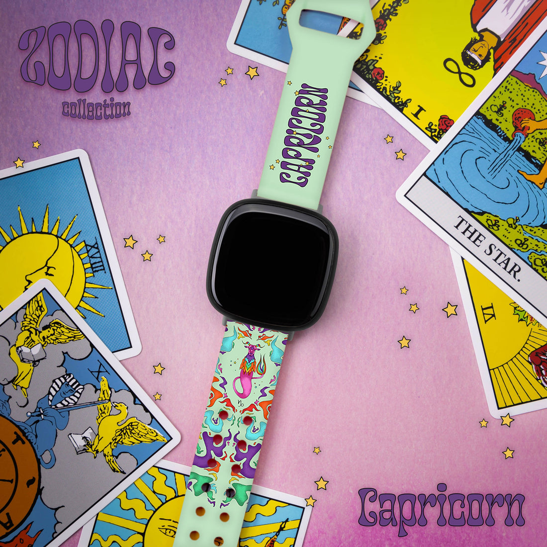 Zodiac Collection Printed Watch Band for Fitbit Versa 3 & Sense 1