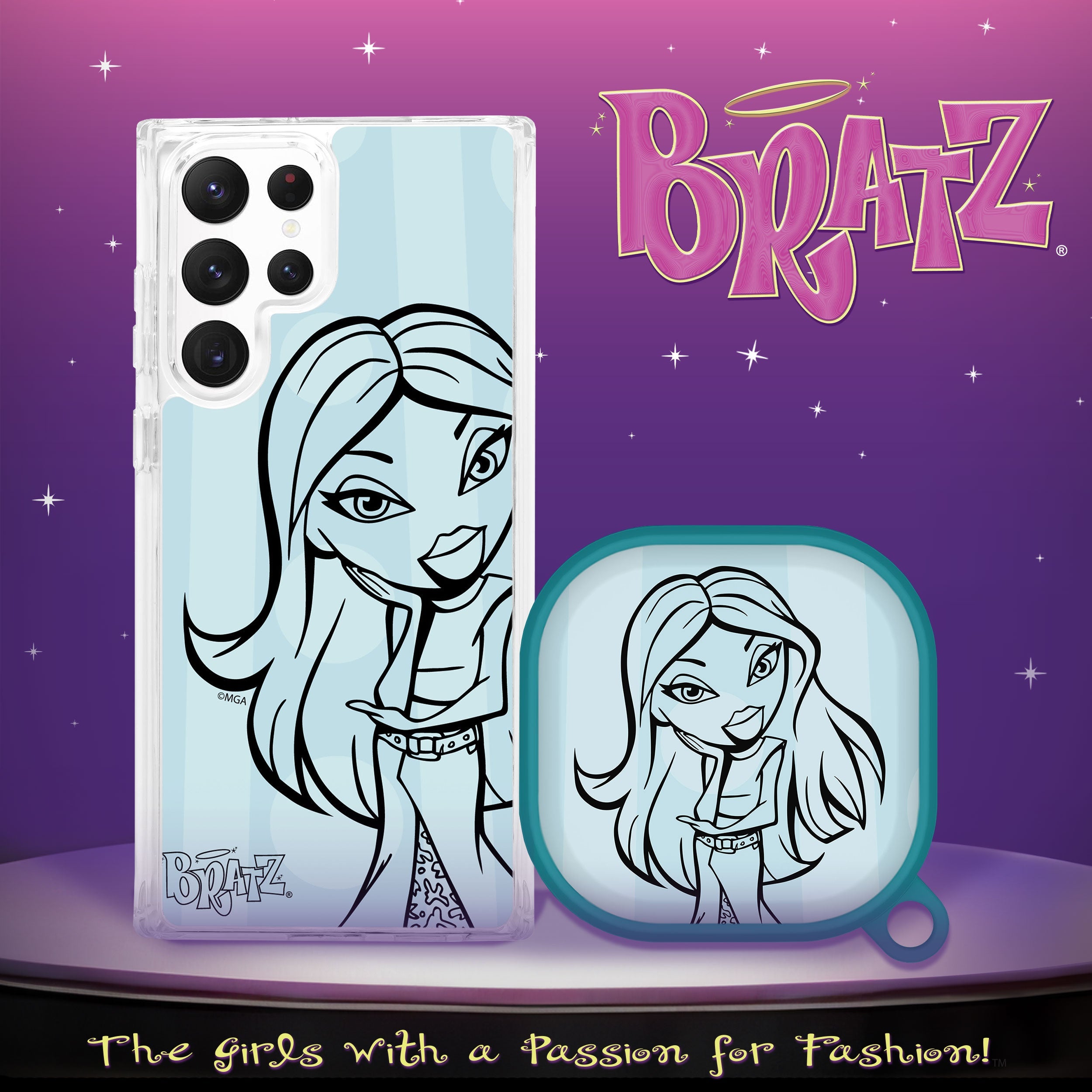 Bratz® Passion For Fashion HD Samsung Galaxy S22 Series and Buds Pro Combo Package