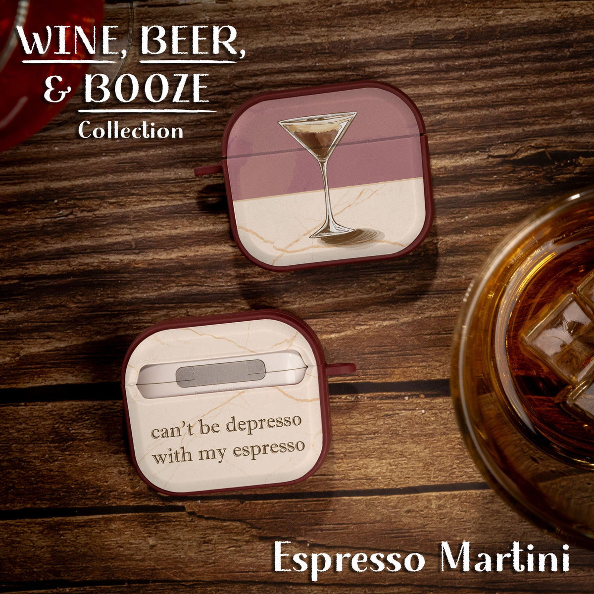 Wine Beer Booze HDX Protective Apple AirPods Gen 3 Case Cover