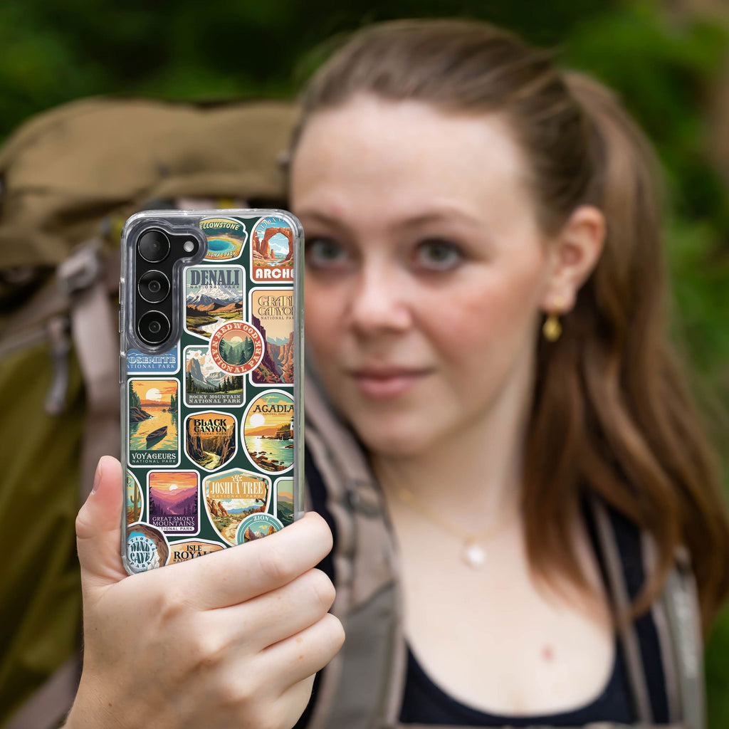 National Parks Stickers HD Samsung Galaxy S21 Phone Case
