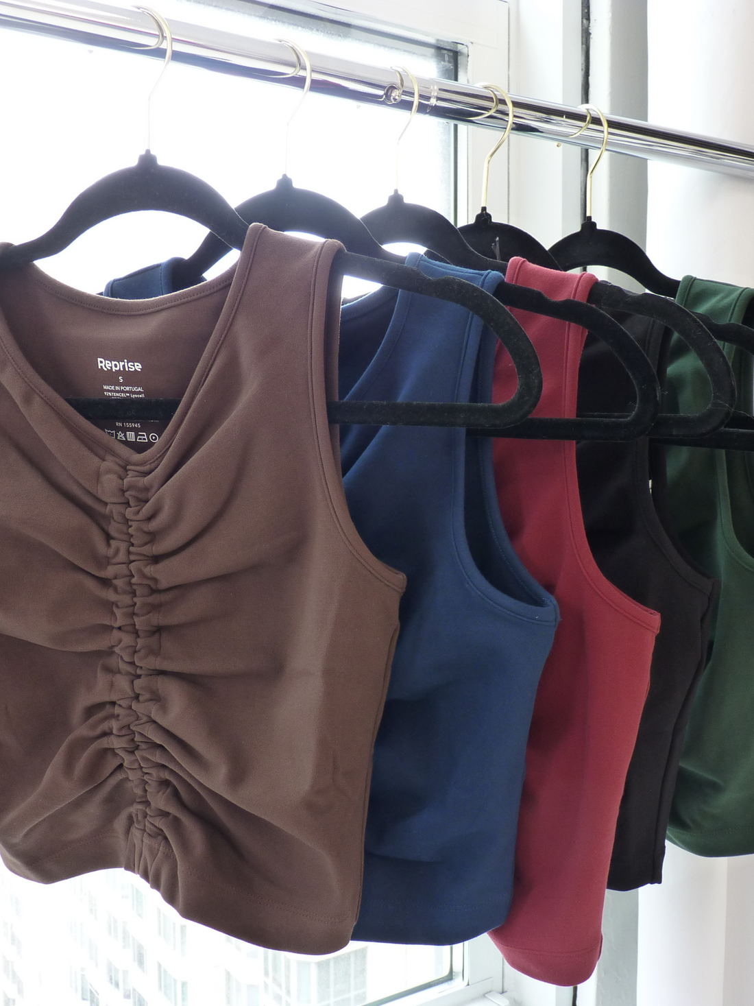Luna Tank Top with Ruched Front Detail for Active Wear - Image 5