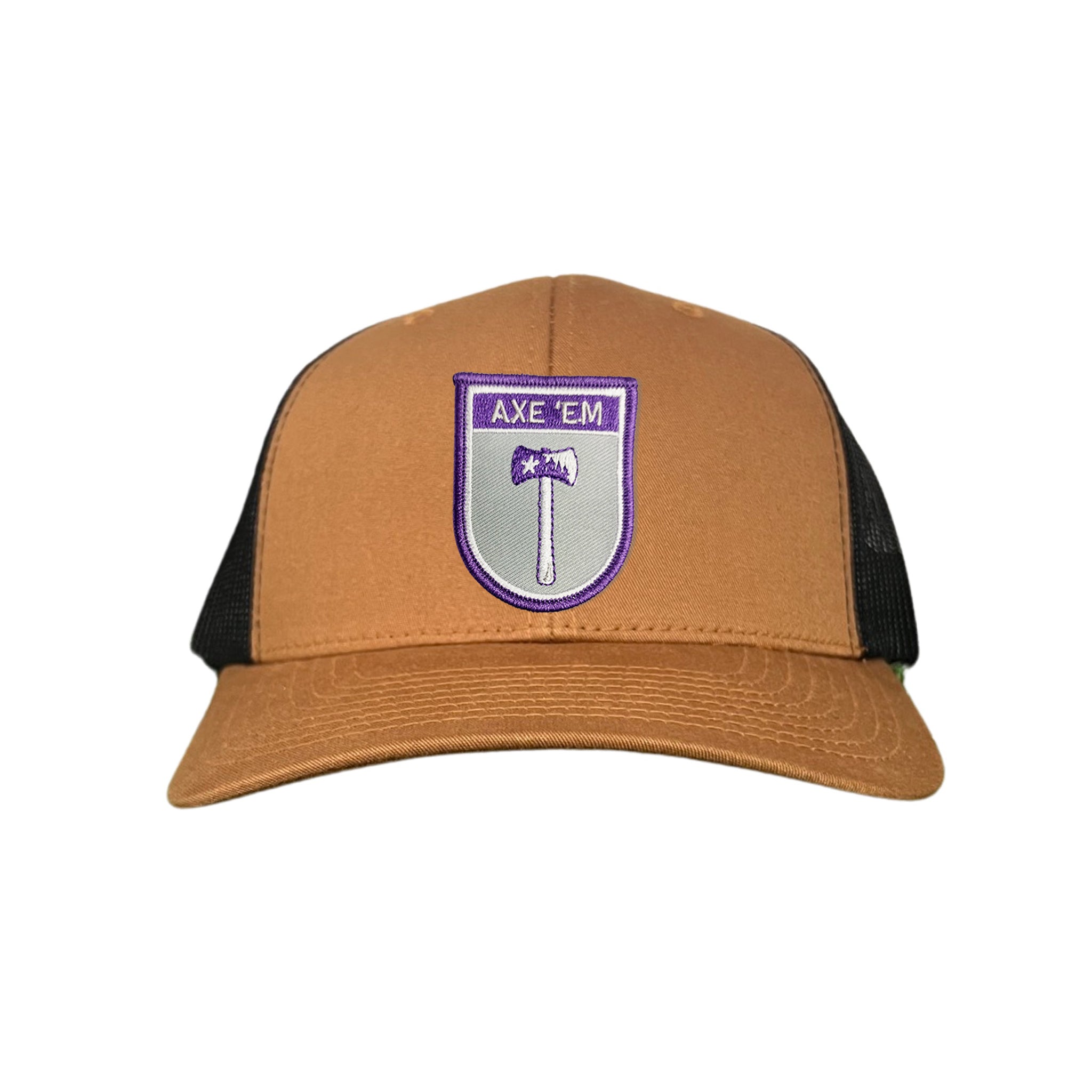 SFA Lumberjacks Axe'em Shield Mesh Snapback Curved Bill Hat
