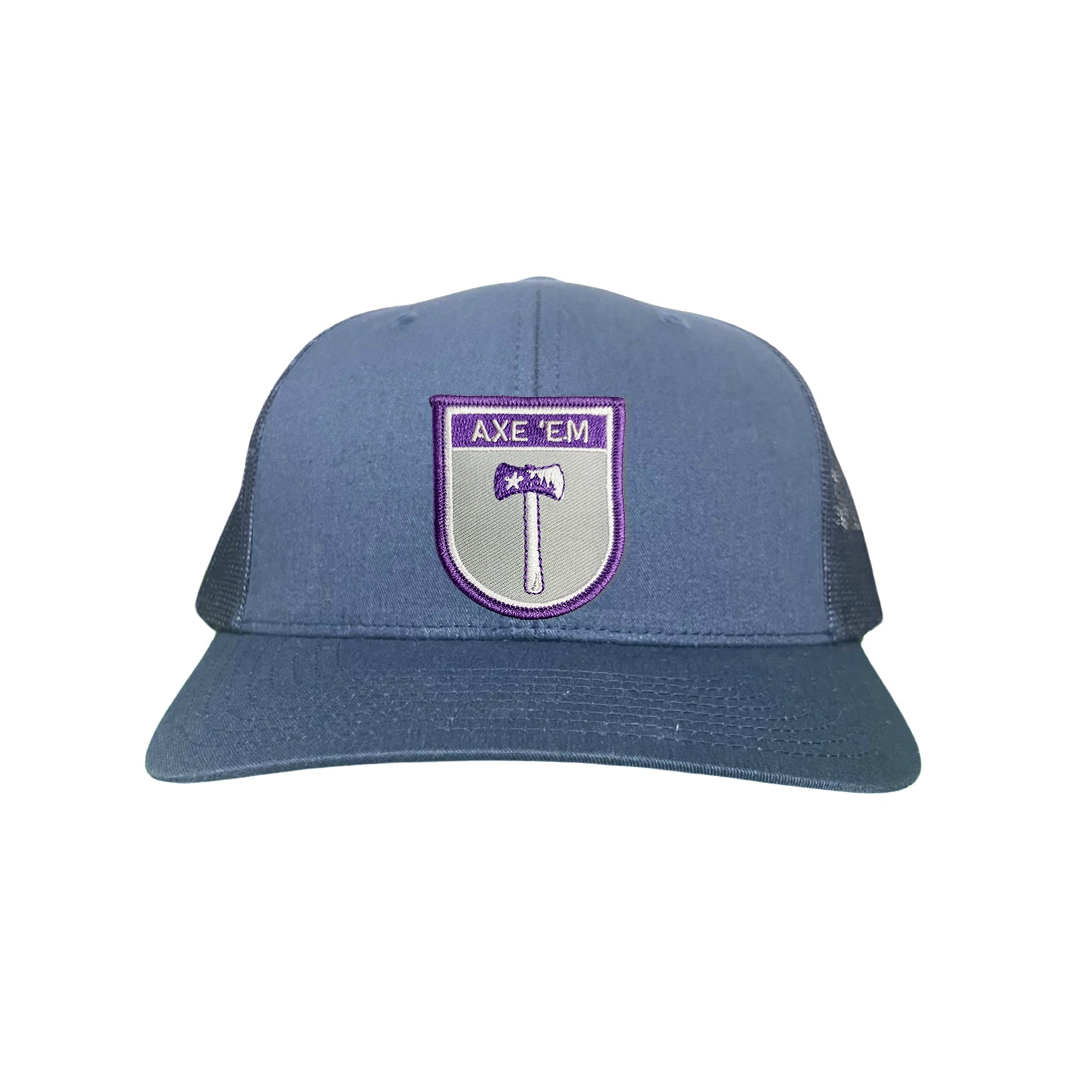 SFA Lumberjacks Axe'em Shield Mesh Snapback Curved Bill Hat