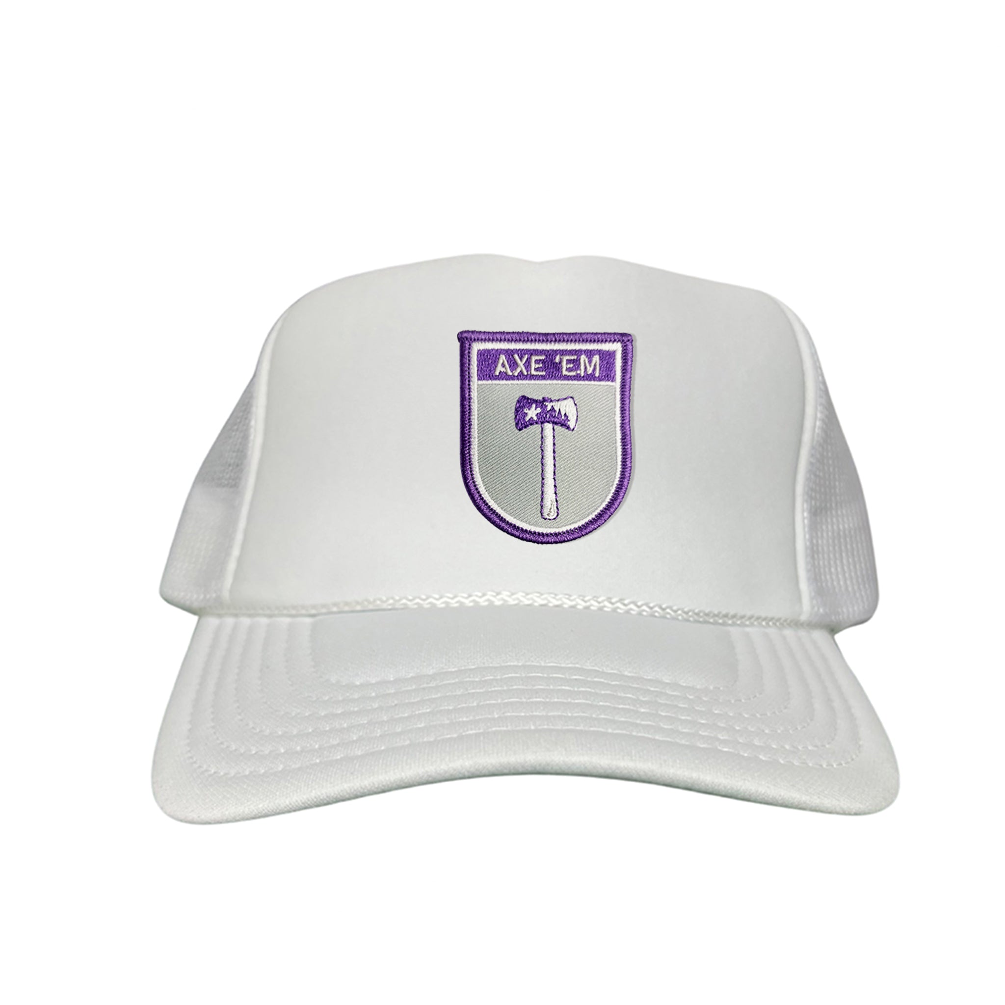SFA Lumberjacks Axe'em Shield Mesh Snapback Curved Bill Hat