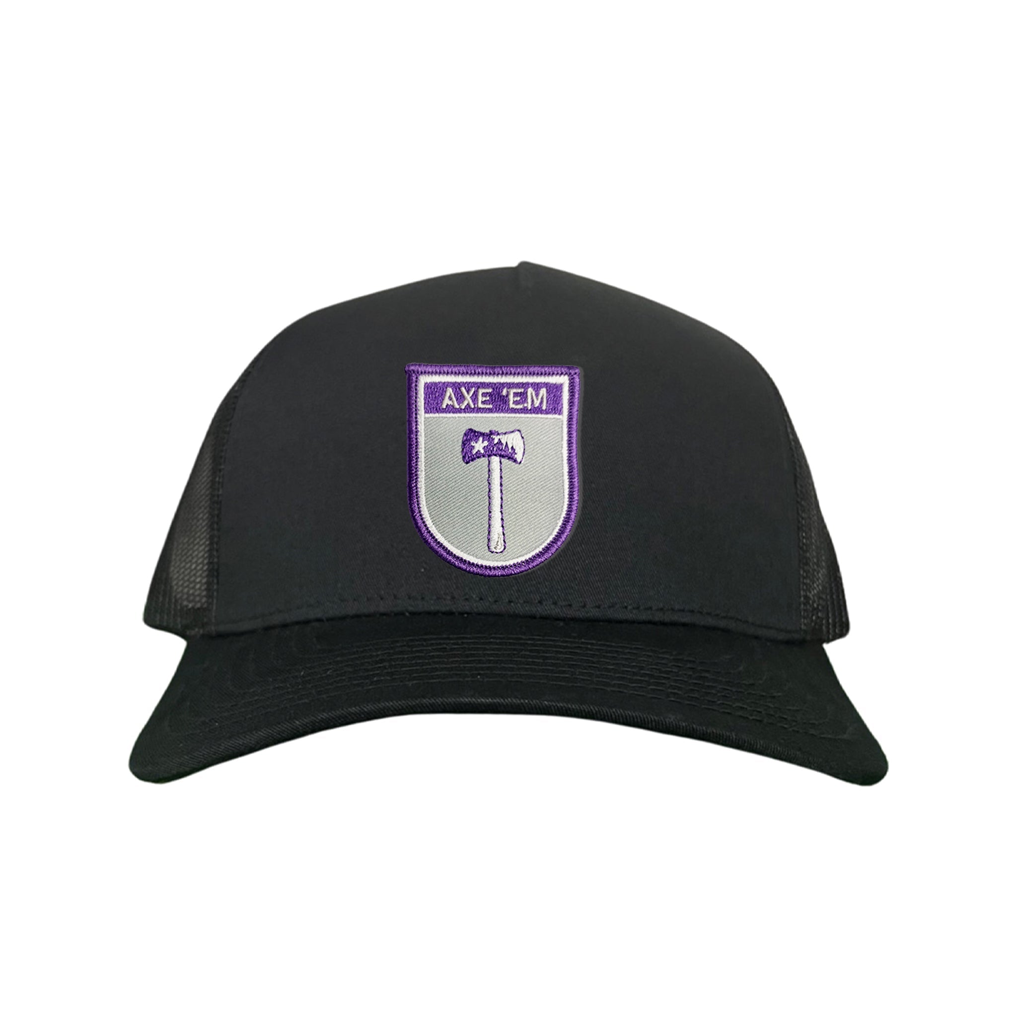 SFA Lumberjacks Axe'em Shield Mesh Snapback Curved Bill Hat