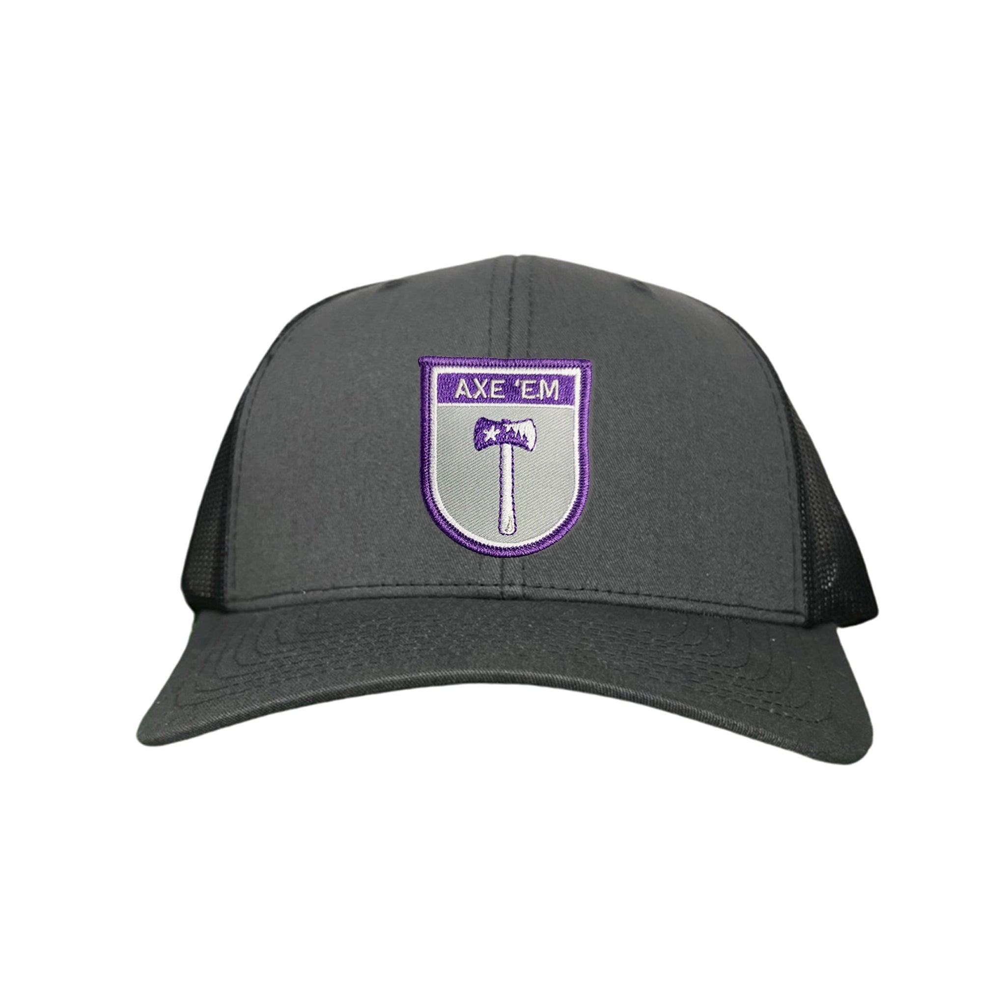SFA Lumberjacks Axe'em Shield Mesh Snapback Curved Bill Hat