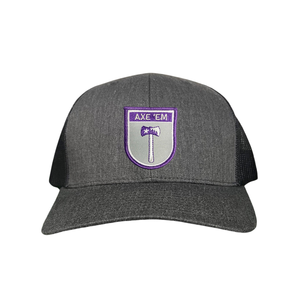 SFA Lumberjacks Axe'em Shield Mesh Snapback Curved Bill Hat