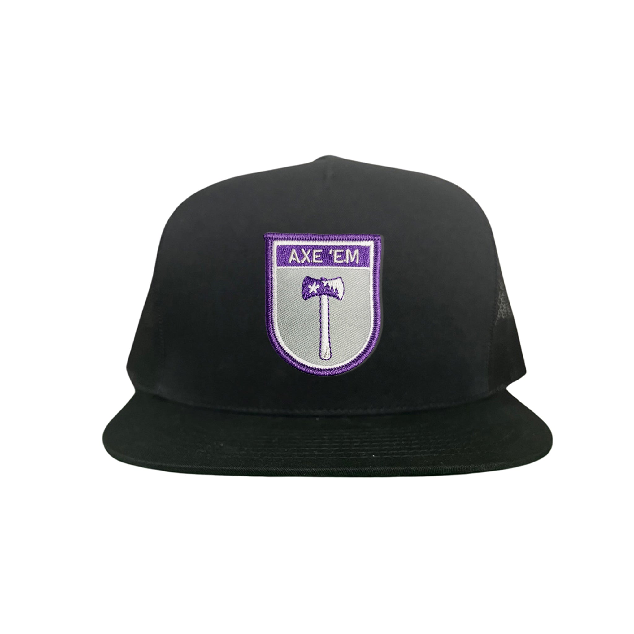 SFA Lumberjacks Axe'em Shield Mesh Snapback Curved Bill Hat