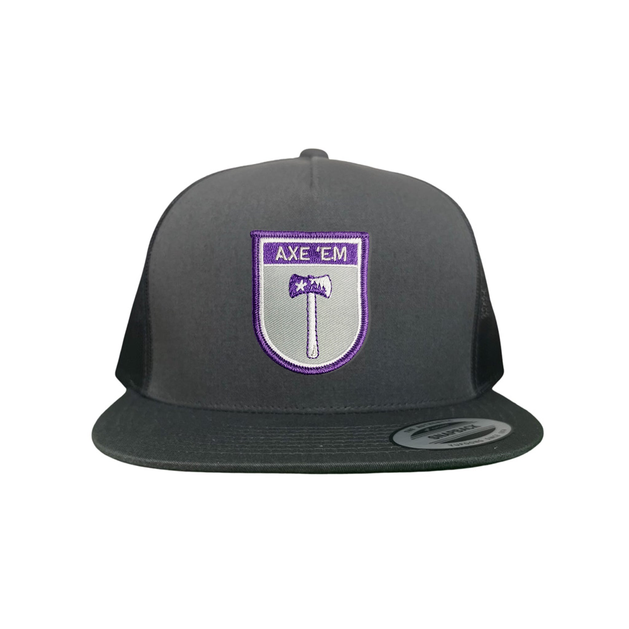 SFA Lumberjacks Axe'em Shield Mesh Snapback Curved Bill Hat