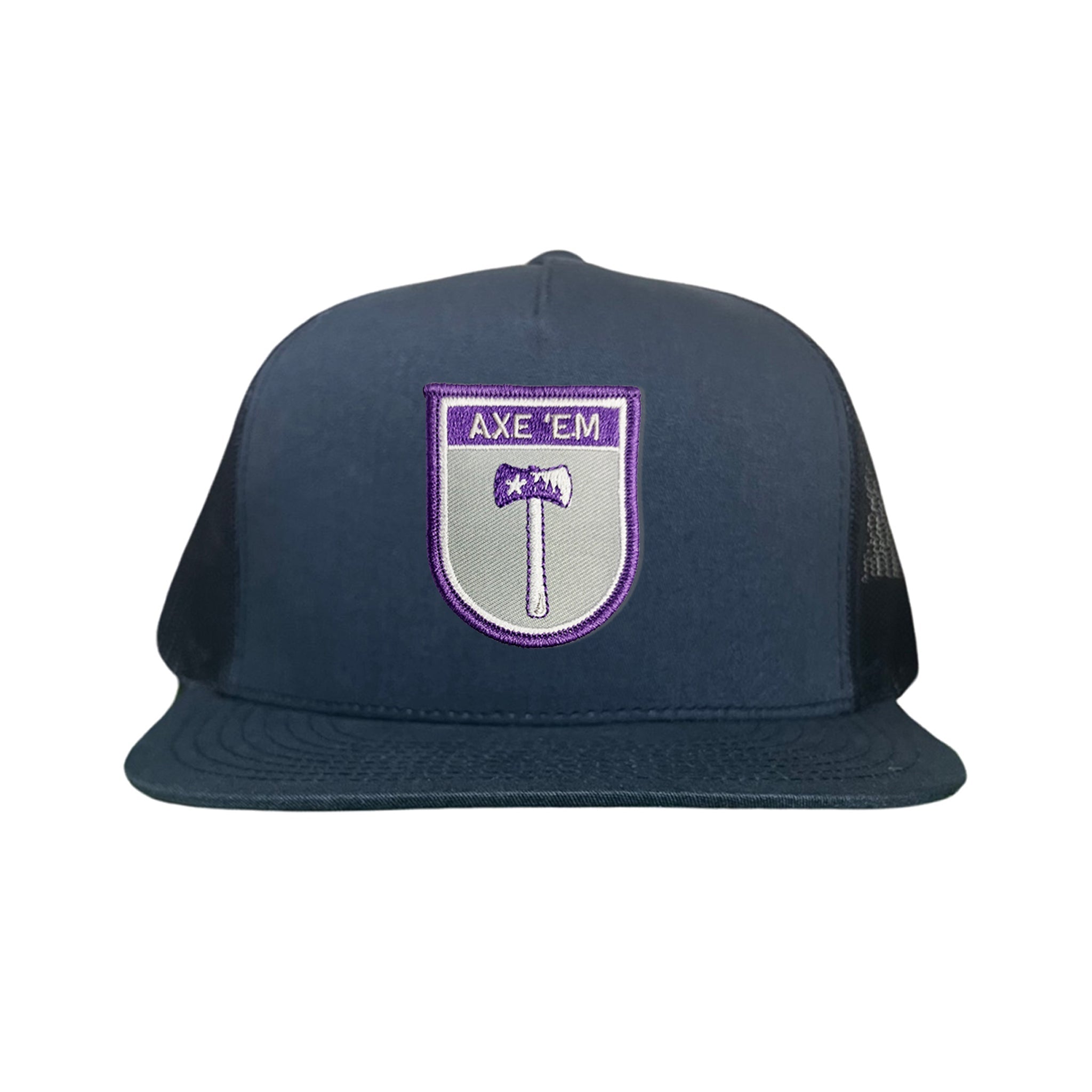 SFA Lumberjacks Axe'em Shield Mesh Snapback Curved Bill Hat