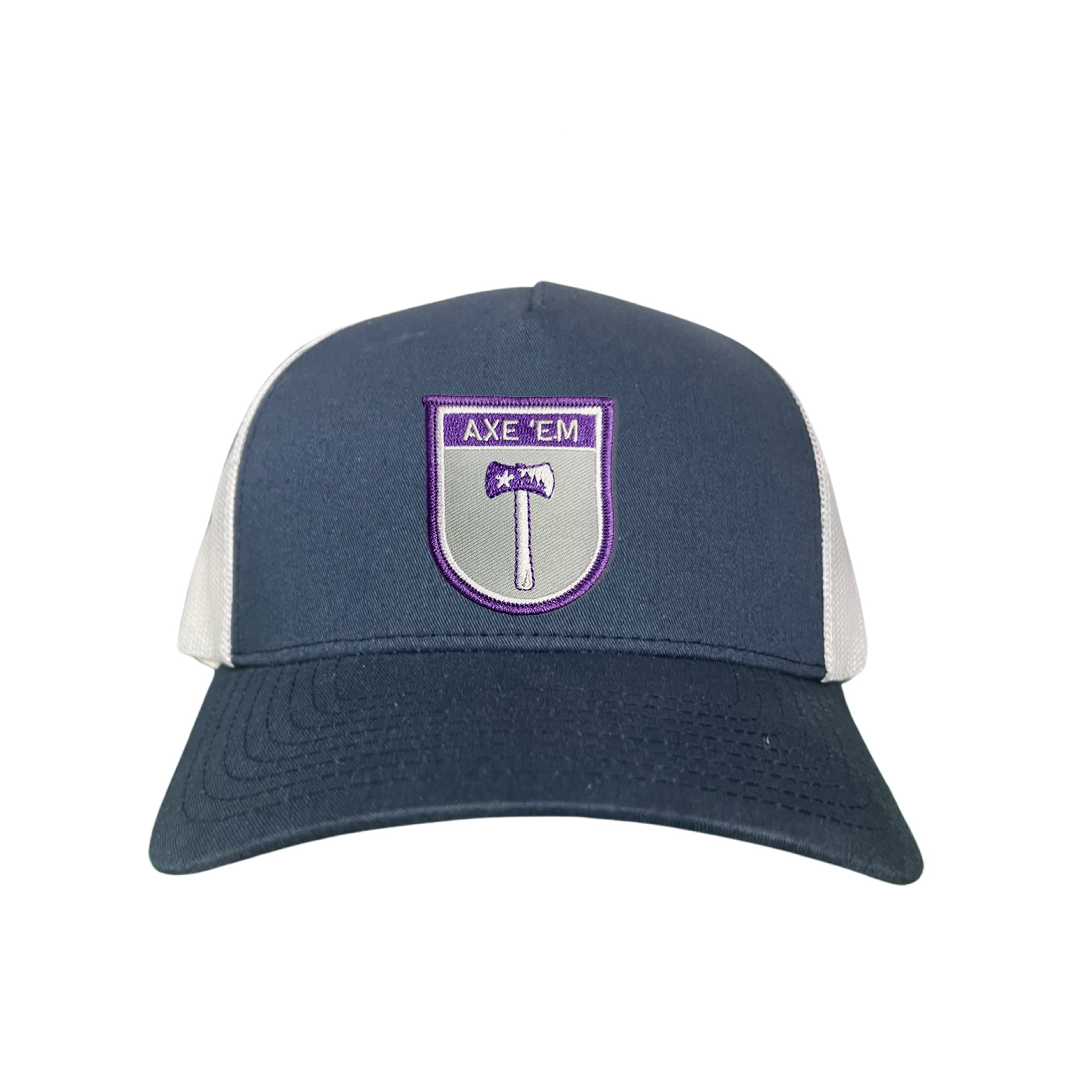 SFA Lumberjacks Axe'em Shield Mesh Snapback Curved Bill Hat
