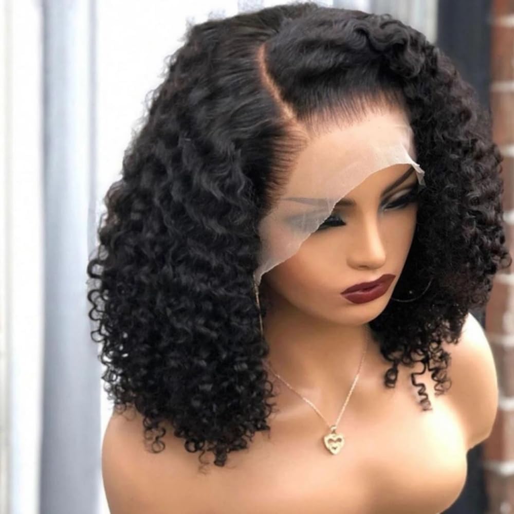 Full Lace Human Hair Wig in Natural Black