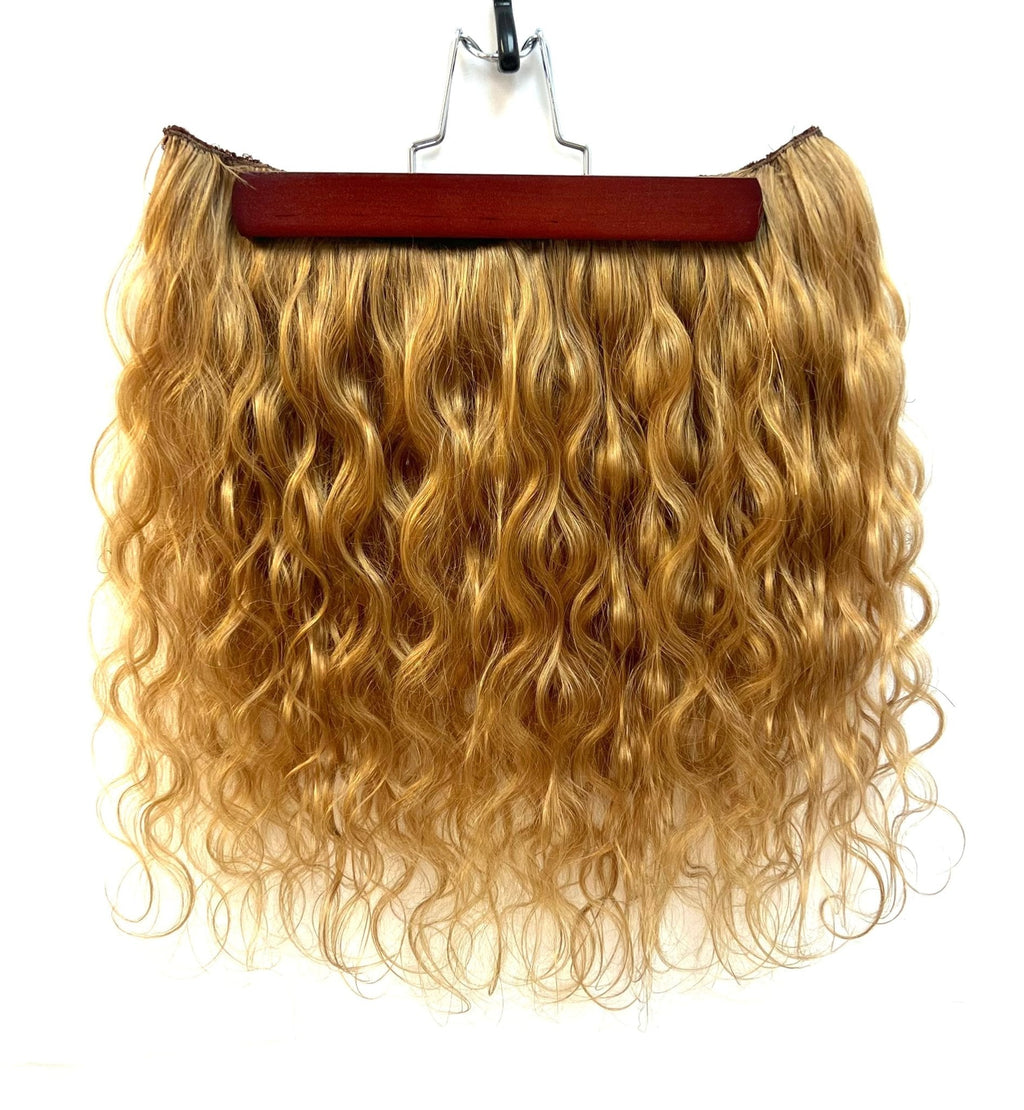 18" Halo Body Wave Human Hair Extensions with Clip - Black, Blonde