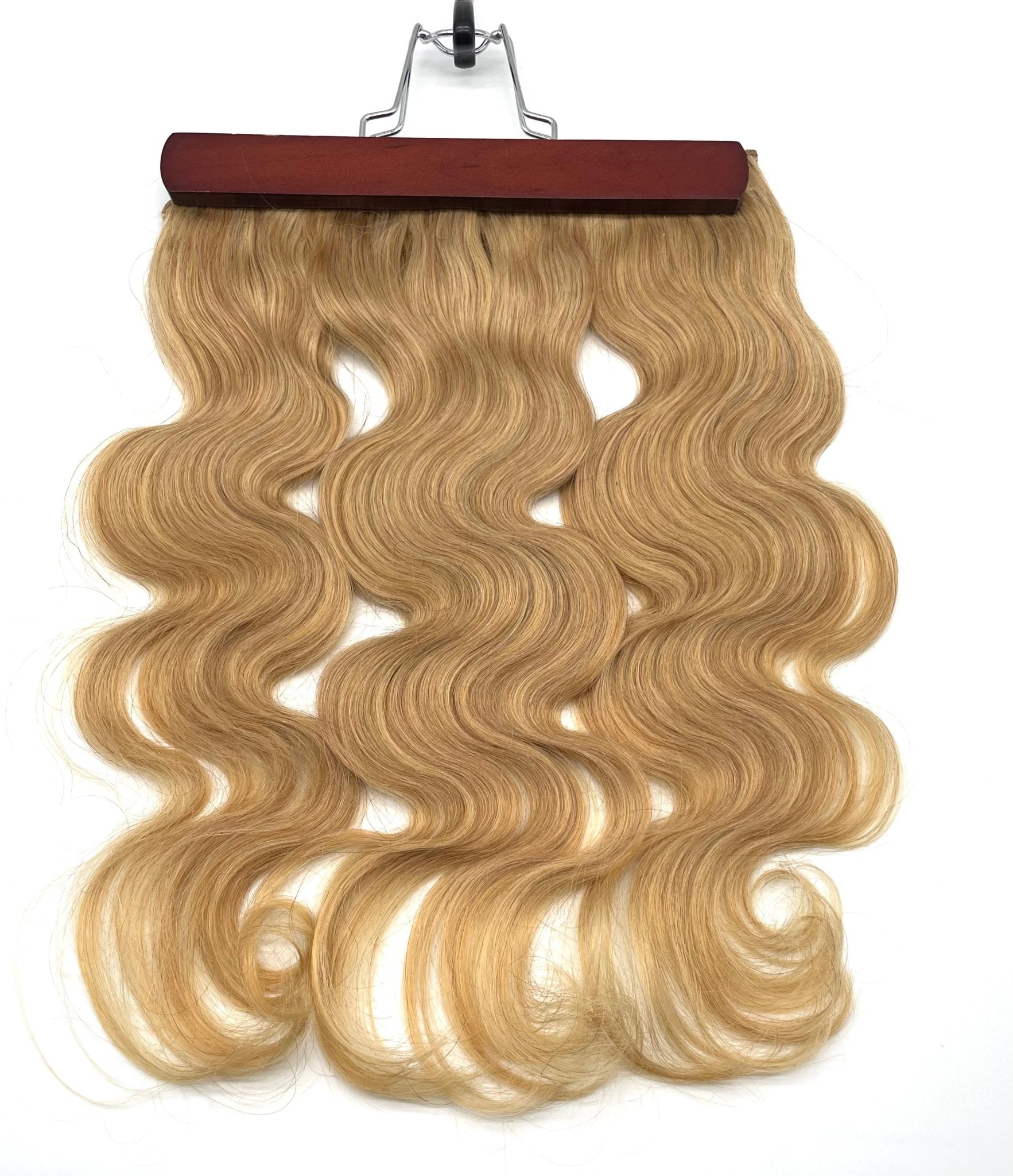 18" Halo Body Wave Human Hair Extensions with Clip - Black, Blonde