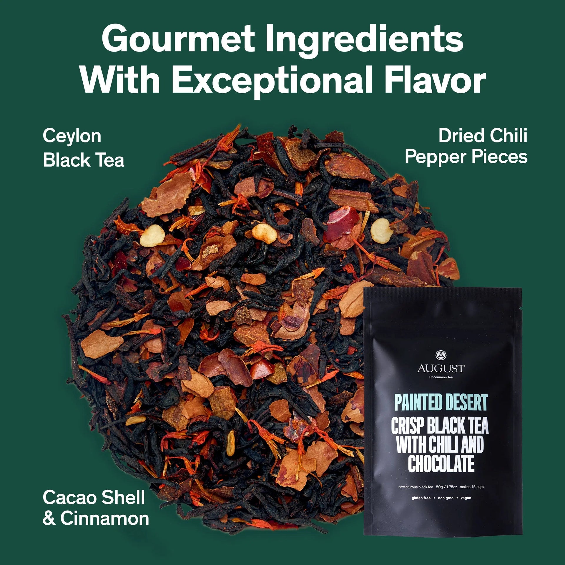 Painted Desert Chocolate Chili Black Tea with Mexican Cinnamon - Image 2